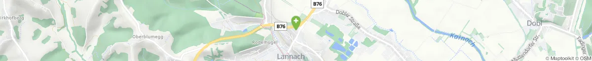 Kartendarstellung des Standorts für Lebensart Apotheke Lannach in 8502 Lannach